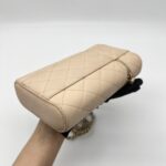 Chanel Vanity Phone Holder Caviar Beige GHW