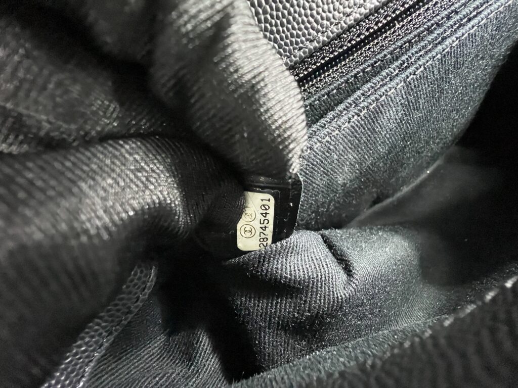 Chanel Coco Handle Small Chevron Caviar Dark Grey Dark Silver HW