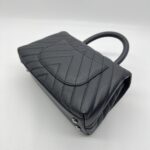 Chanel Coco Handle Small Chevron Caviar Dark Grey Dark Silver HW