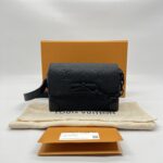 Louis Vuitton Steamer Wearable Wallet Monogram Taurillon Black