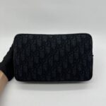 Dior Pochette Canvas Oblique Black