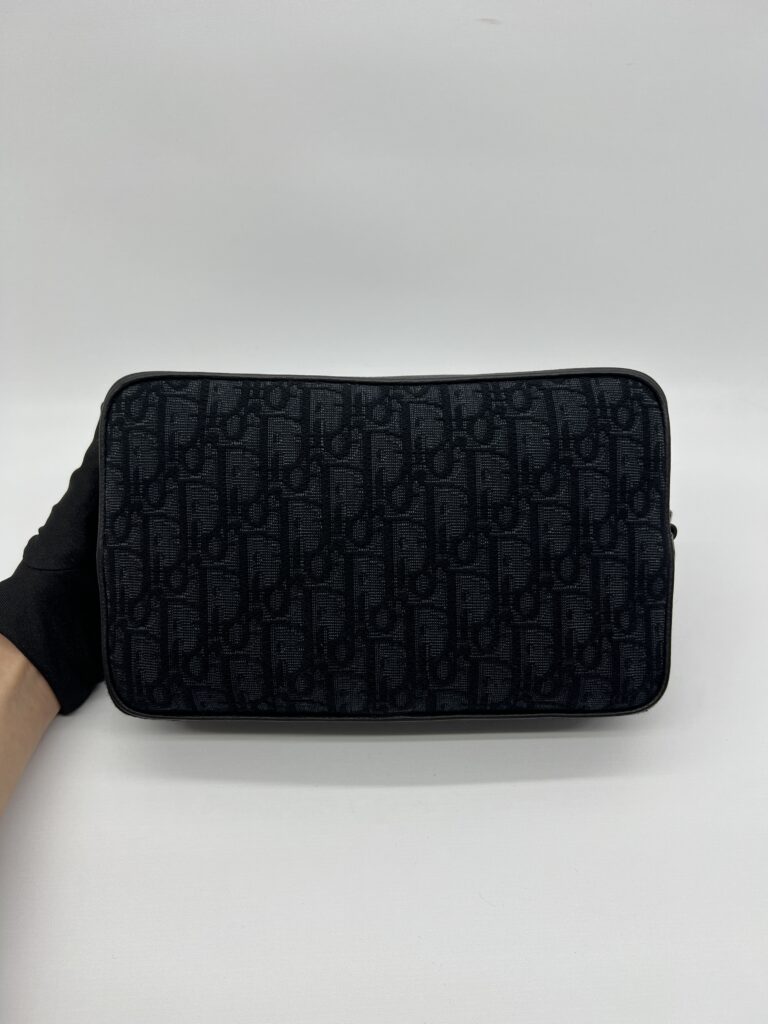 Dior Pochette Canvas Oblique Black