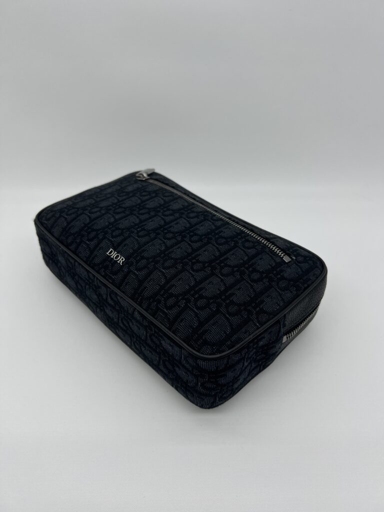 Dior Pochette Canvas Oblique Black