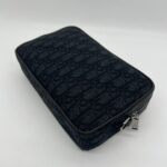 Dior Pochette Canvas Oblique Black