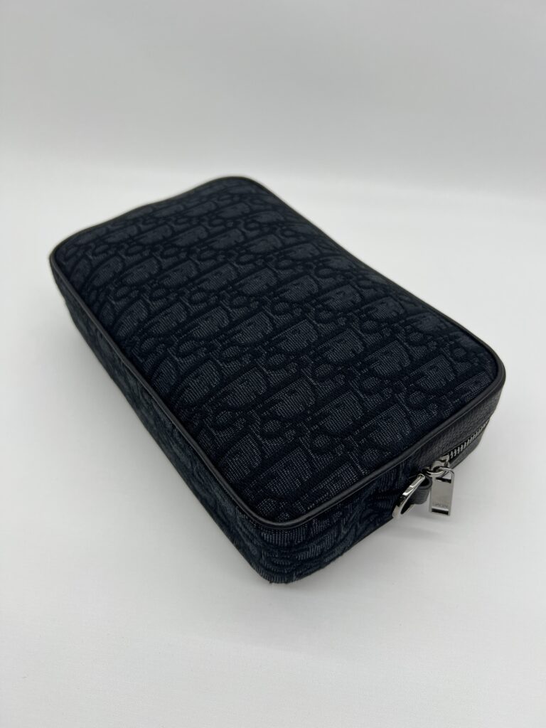 Dior Pochette Canvas Oblique Black