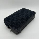 Dior Pochette Canvas Oblique Black