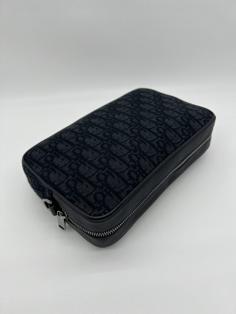 Dior Pochette Canvas Oblique Black