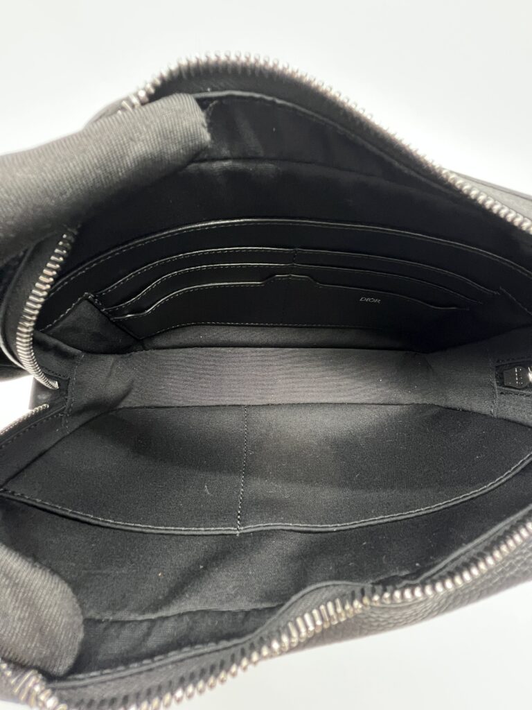 Dior Pochette Canvas Oblique Black