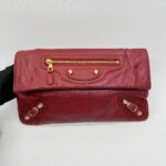Balenciaga Giant Envelope Clutch Agneau Red GHW