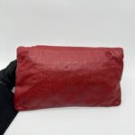 Balenciaga Giant Envelope Clutch Agneau Red GHW