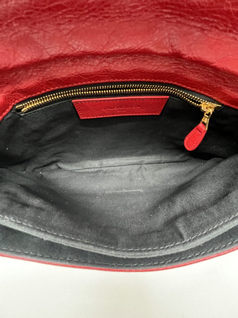 Balenciaga Giant Envelope Clutch Agneau Red GHW