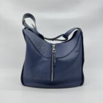 Loewe Hammock Medium Leather Blue Navy SHW