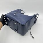 Loewe Hammock Medium Leather Blue Navy SHW