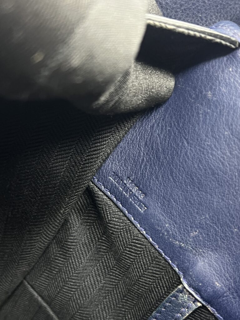 Loewe Hammock Medium Leather Blue Navy SHW
