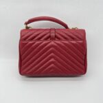 Saint Laurent College Medium Grained Red GHW