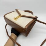 Saint Laurent Cassandra Top Handle Canvas Nature