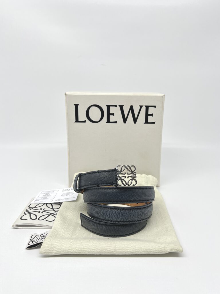 Loewe Anagram Belt Black SHW