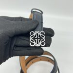 Loewe Anagram Belt Black SHW