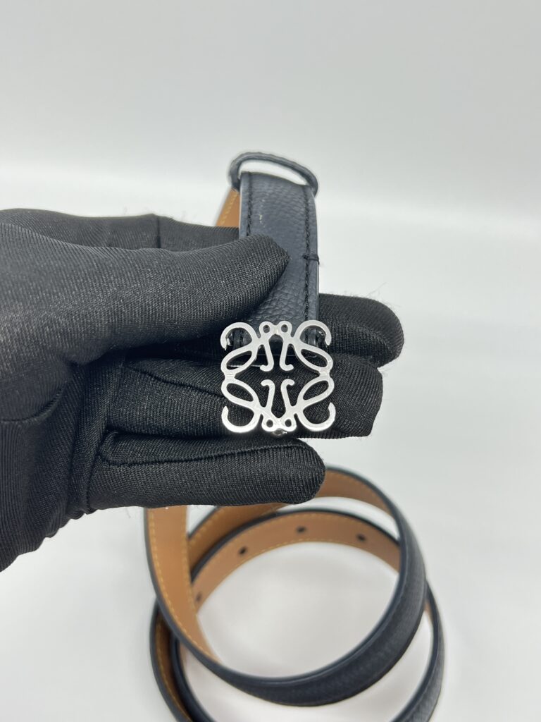 Loewe Anagram Belt Black SHW