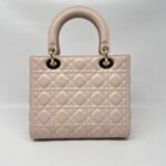 Dior Lady Dior Medium Lambskin Powder Pink GHW
