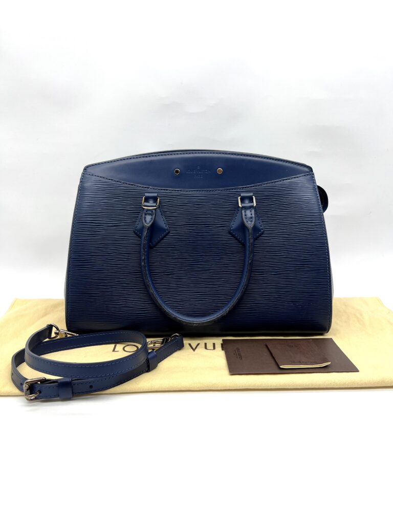 Louis vuitton Soufflot MM Epi Blue SHW