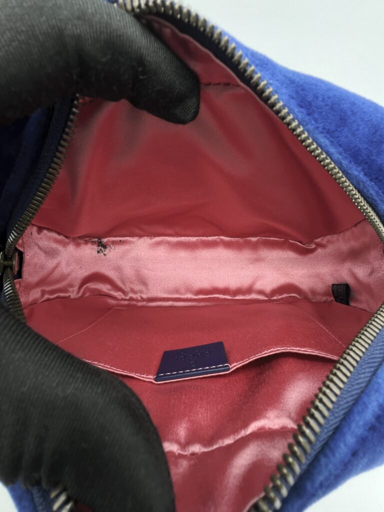 Gucci Marmont Camera Small Velvet Blue GHW