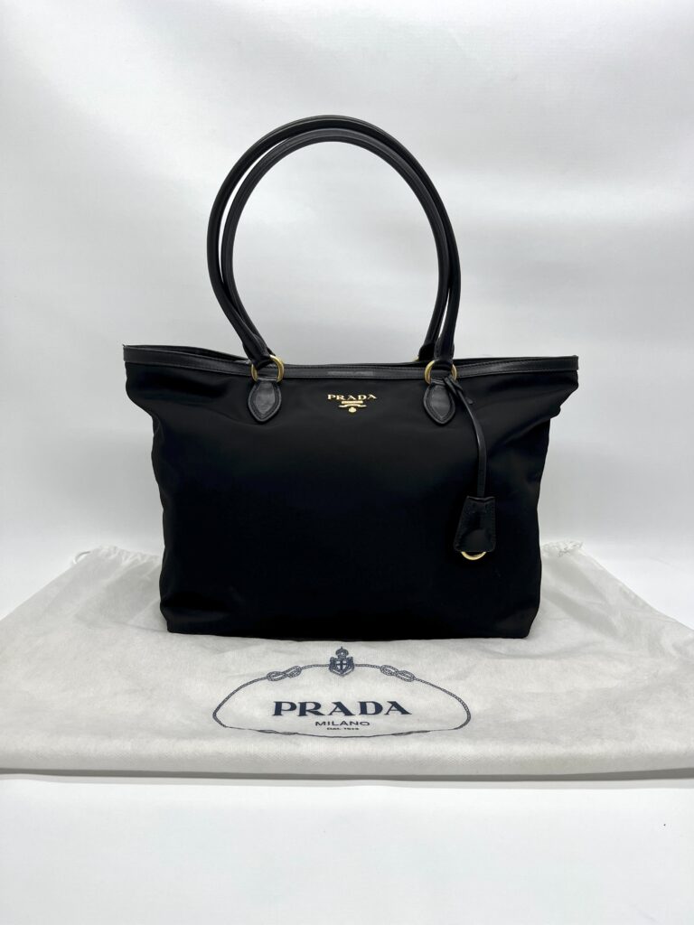 Prada Shopping Tote Tessuto Nylon Black GHW