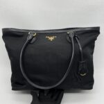 Prada Shopping Tote Tessuto Nylon Black GHW
