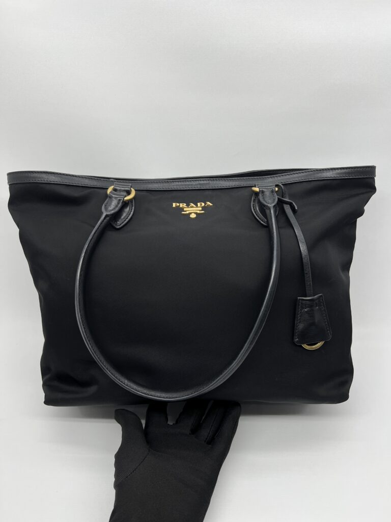 Prada Shopping Tote Tessuto Nylon Black GHW