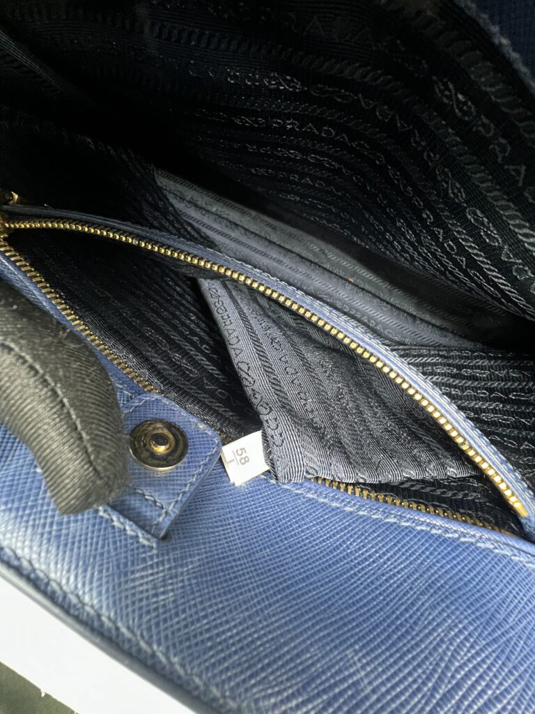 Prada Lux Tote Saffiano Lux Bluette GHW