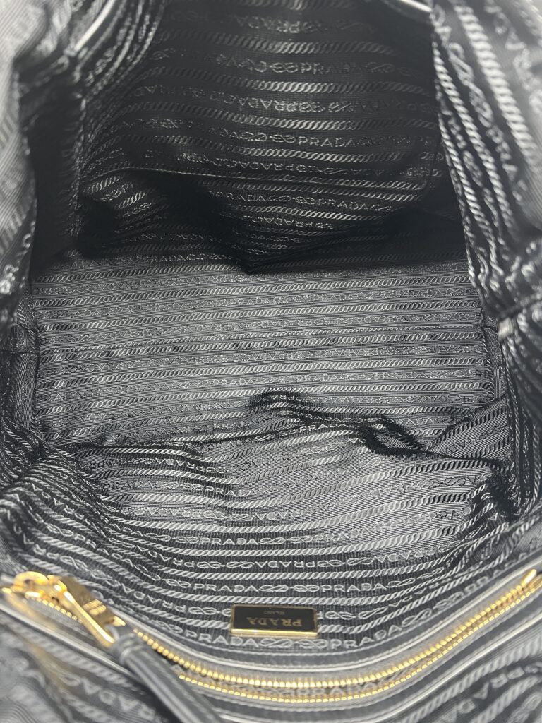 Prada Shopping Tote Tessuto Nylon Black GHW