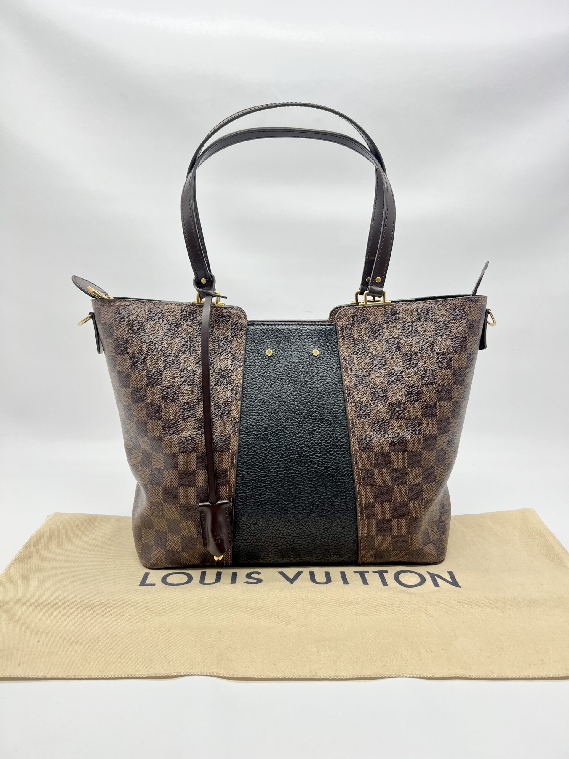 Louis Vuitton Jersey Damier Ebene Taurillon Black GHW