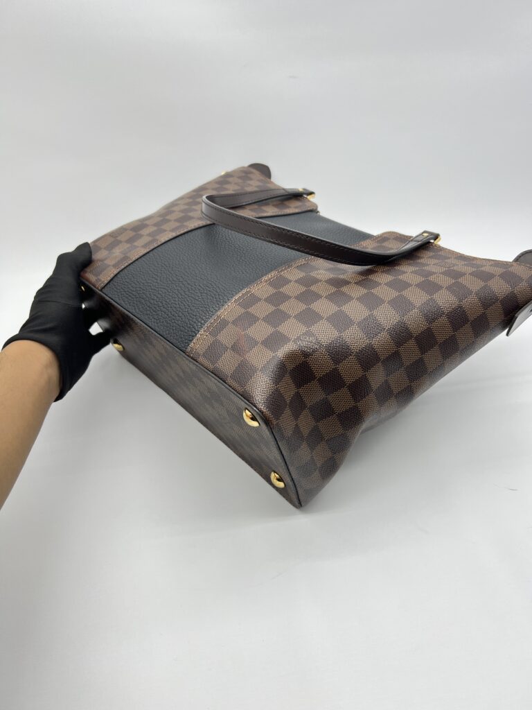 Louis Vuitton Jersey Damier Ebene Taurillon Black GHW