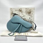 Dior Saddle Medium Grained Blue