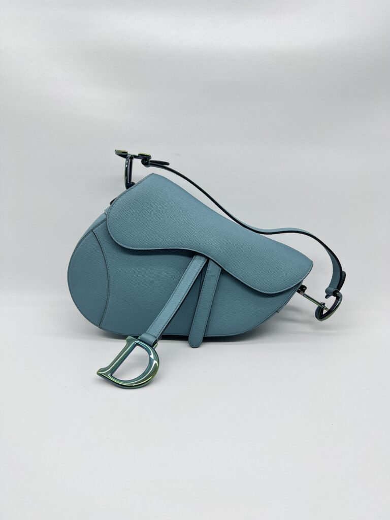 Dior Saddle Medium Grained Blue
