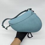 Dior Saddle Medium Grained Blue