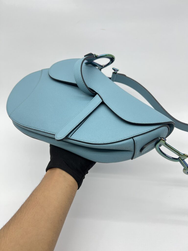 Dior Saddle Medium Grained Blue