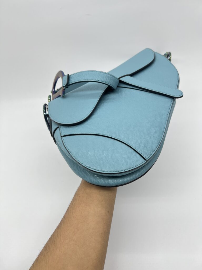 Dior Saddle Medium Grained Blue