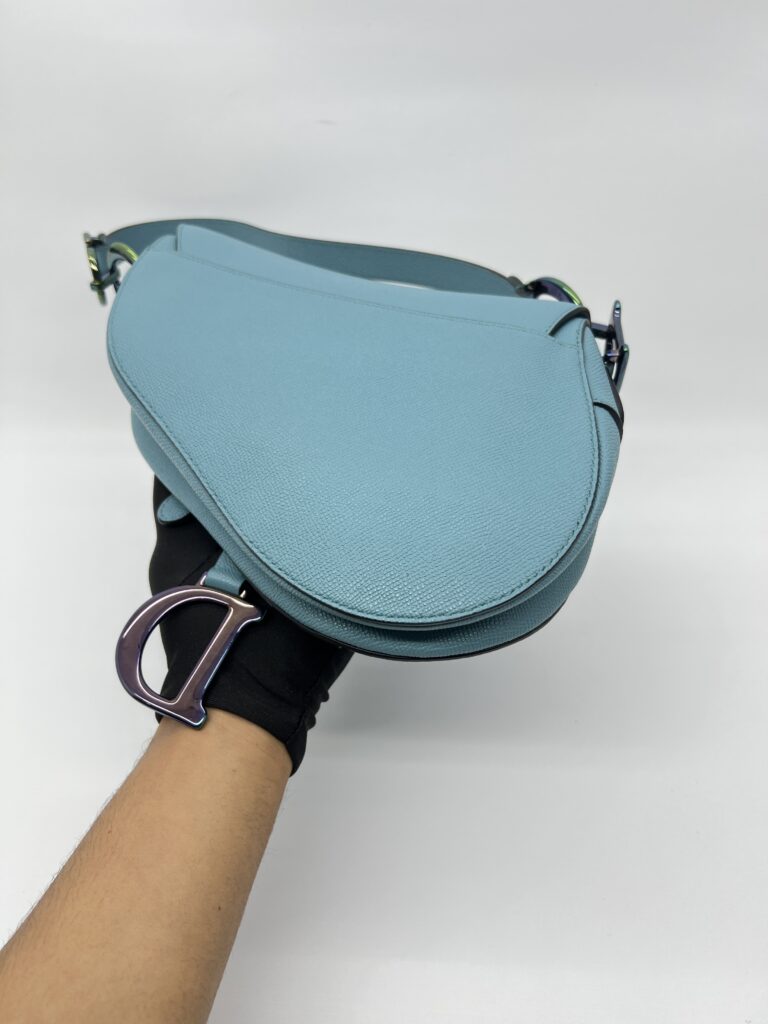 Dior Saddle Medium Grained Blue