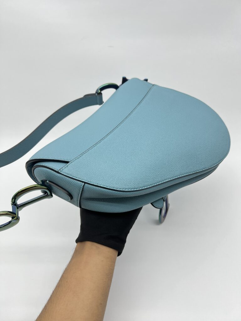 Dior Saddle Medium Grained Blue