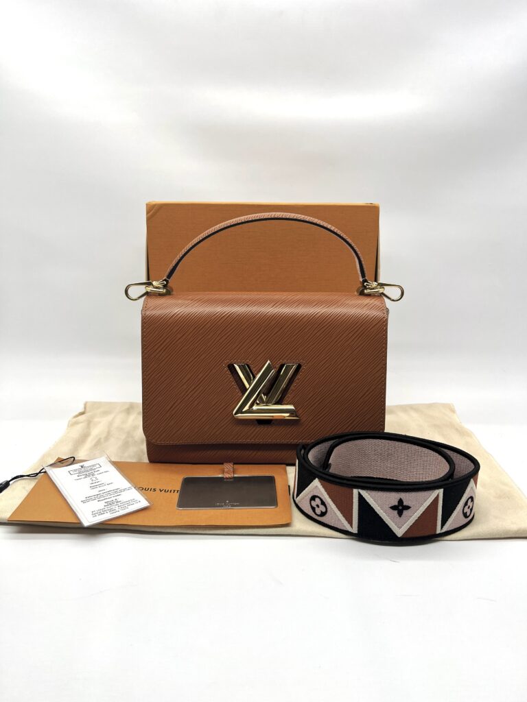Louis Vuitton Twist MM Epi Caramel Gold GHW