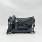 Chanel Gabrielle Small Black Ombre Vernis