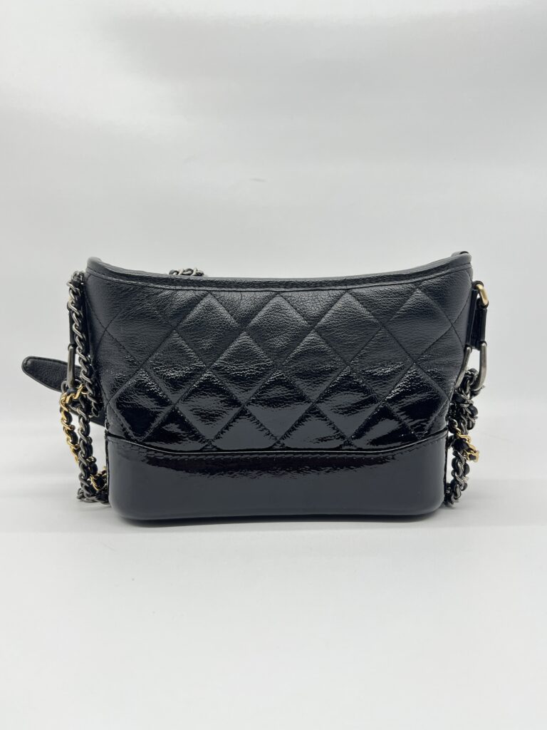 Chanel Gabrielle Small Black Ombre Vernis