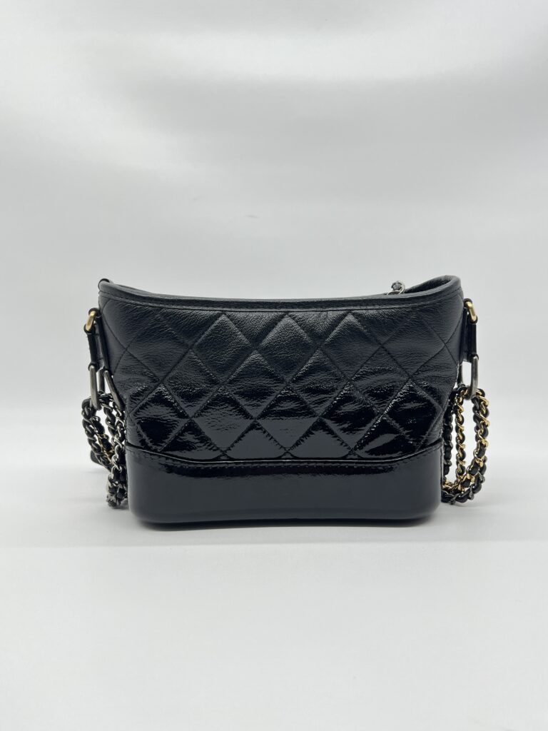 Chanel Gabrielle Small Black Ombre Vernis