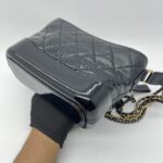 Chanel Gabrielle Small Black Ombre Vernis