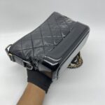 Chanel Gabrielle Small Black Ombre Vernis