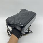 Chanel Gabrielle Small Black Ombre Vernis