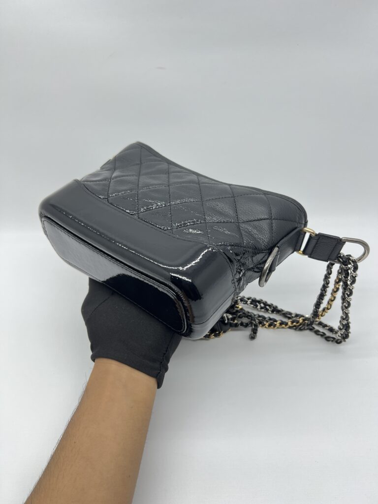 Chanel Gabrielle Small Black Ombre Vernis