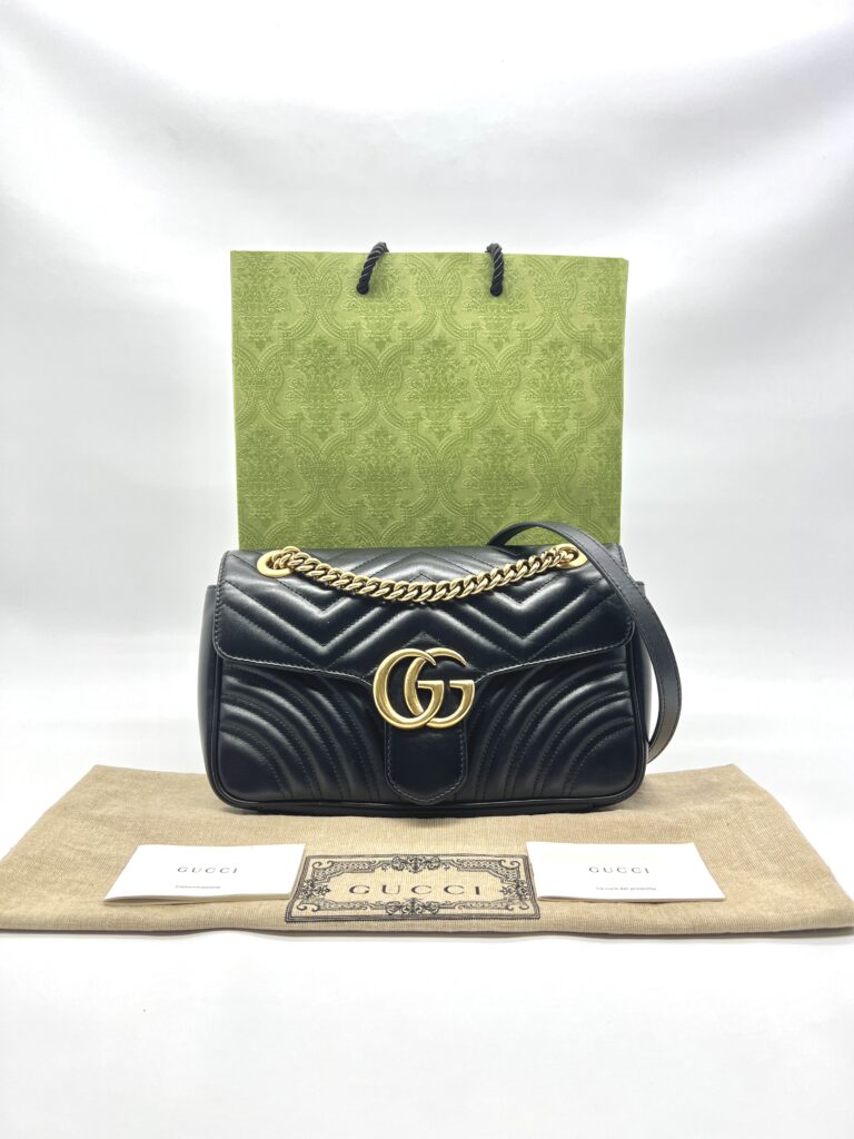 Gucci Marmont Flap Small Black GHW