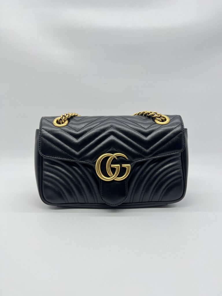 Gucci Marmont Flap Small Black GHW